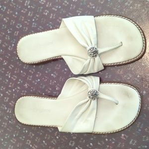 Brighton women's white sandals, size 8 1/2